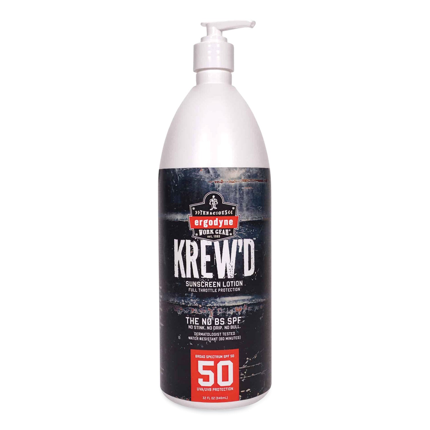 krewd-6355-spf-50-sunscreen-lotion-32-oz-pump-bottle-ships-in-1-3-business-days_ego16635 - 1