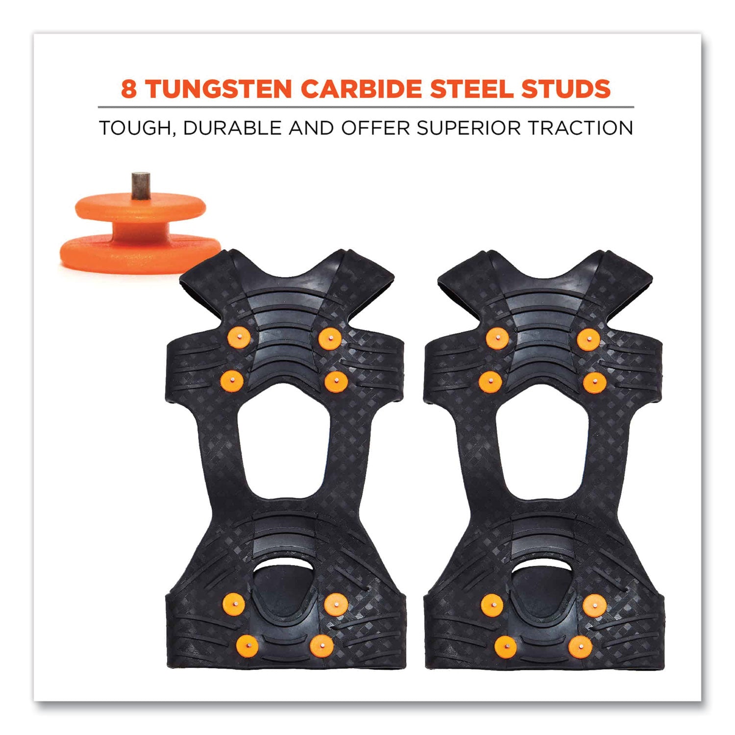 Trex 6300TC One-Piece Slip-on Tungsten Carbide Ice Cleats, X-Large, Black, Pair, Ships in 1-3 Business Days