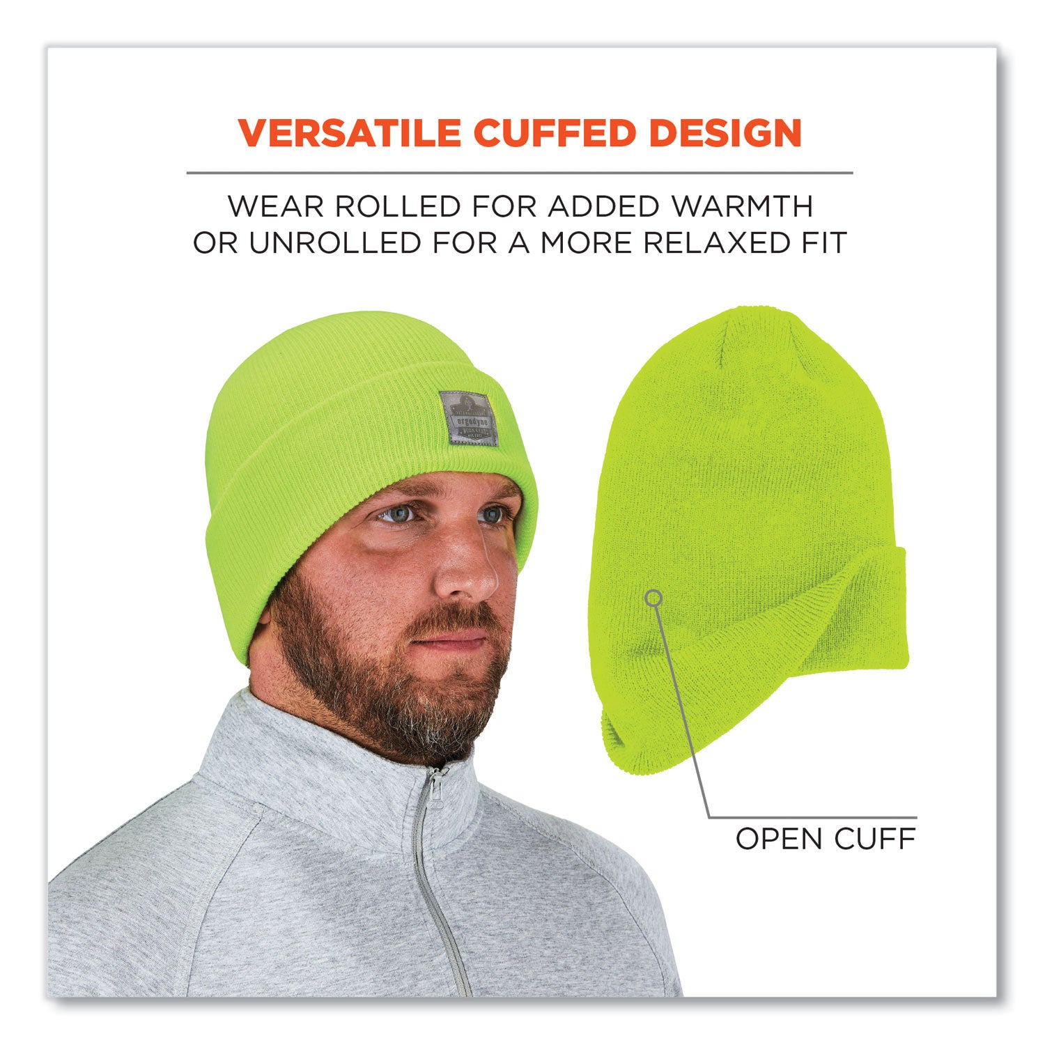 n-ferno-6806-cuffed-rib-knit-winter-hat-one-size-fits-most-lime-ships-in-1-3-business-days_ego16806 - 3