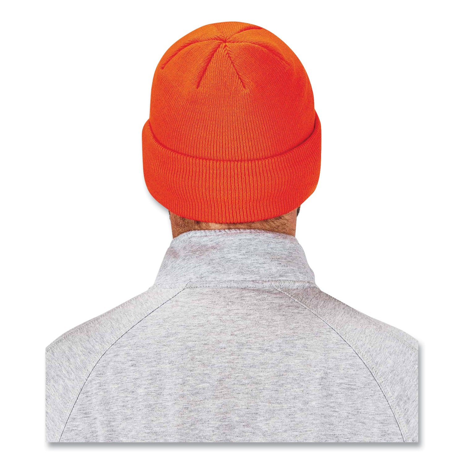 N-Ferno 6806 Cuffed Rib Knit Winter Hat, One Size Fits Most, Orange, Ships in 1-3 Business Days