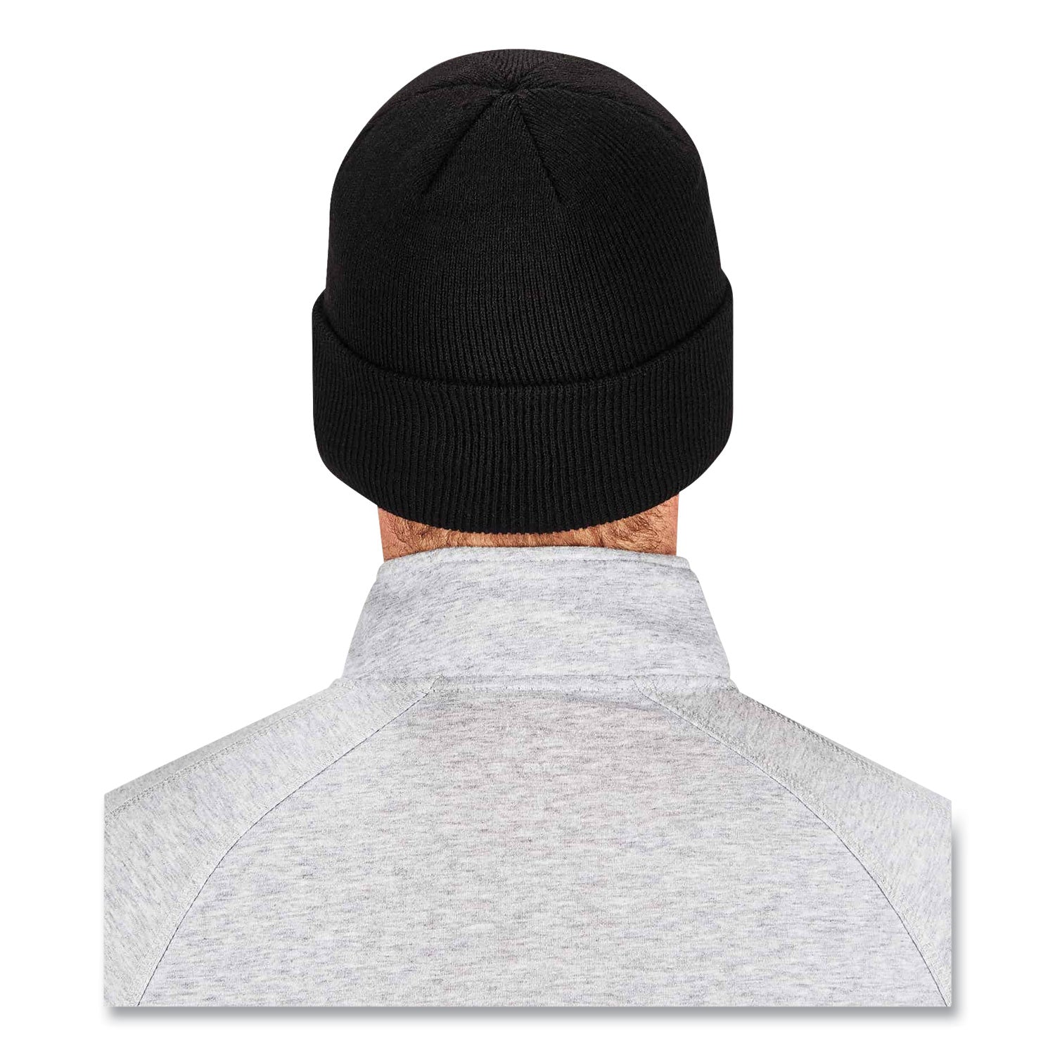 N-Ferno 6806 Cuffed Rib Knit Winter Hat, One Size Fits Most, Black, Ships in 1-3 Business Days