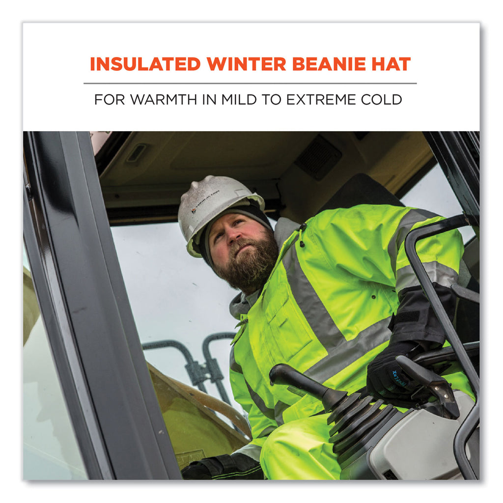 N-Ferno 6818 Knit Winter Hat Fleece Lined, One Size Fits Most, Black, Ships in 1-3 Business Days
