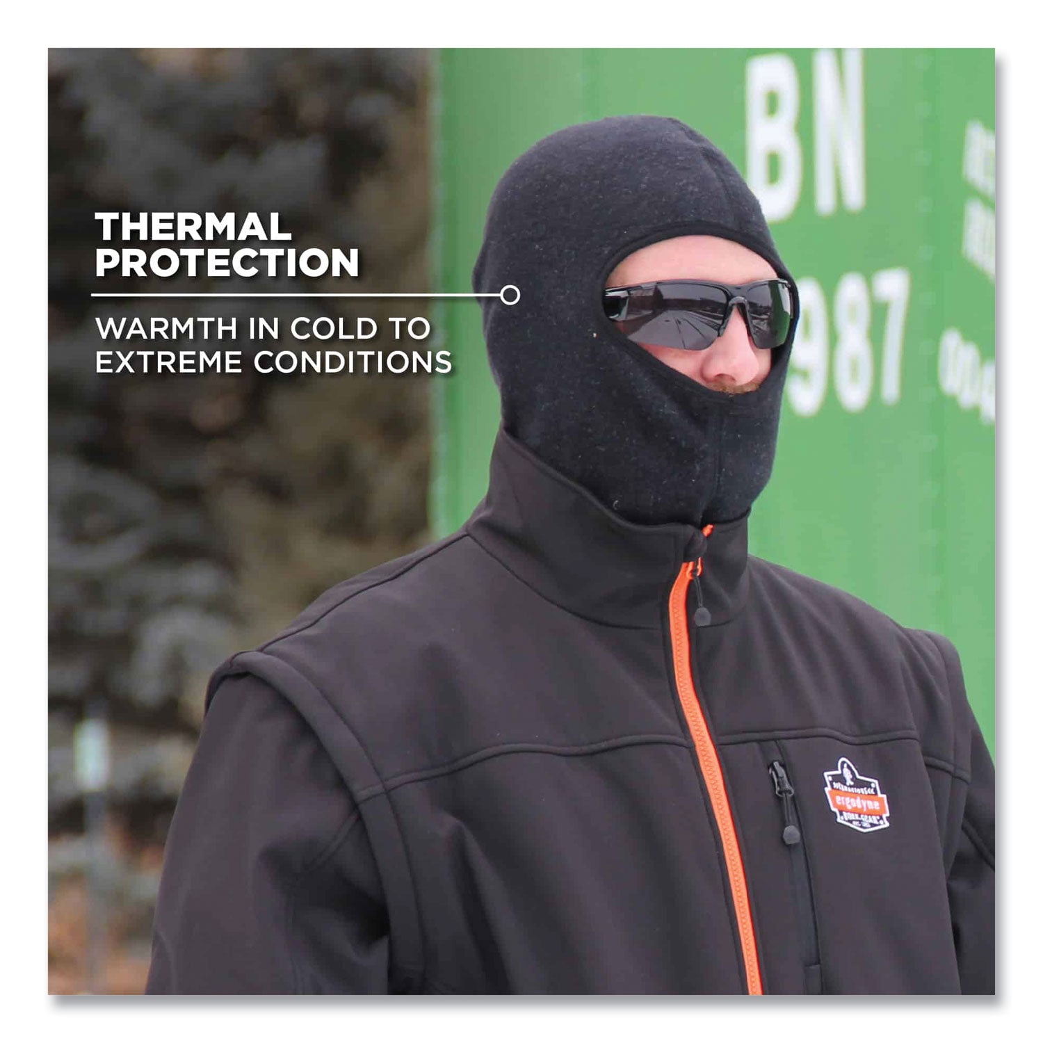 N-Ferno 6828 Modacrylic Blend FR Fleece Balaclava Face Mask, One Size Fits Most, Black, Ships in 1-3 Business Days