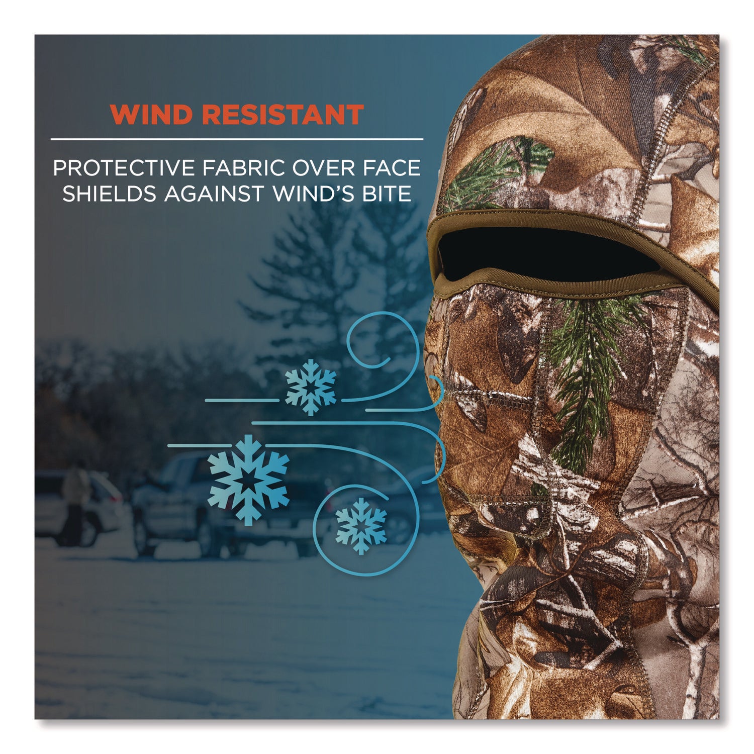 N-Ferno 6823 Hinged Balaclava Face Mask, Fleece, One Size Fits Most, Realtree Edge, Ships in 1-3 Business Days