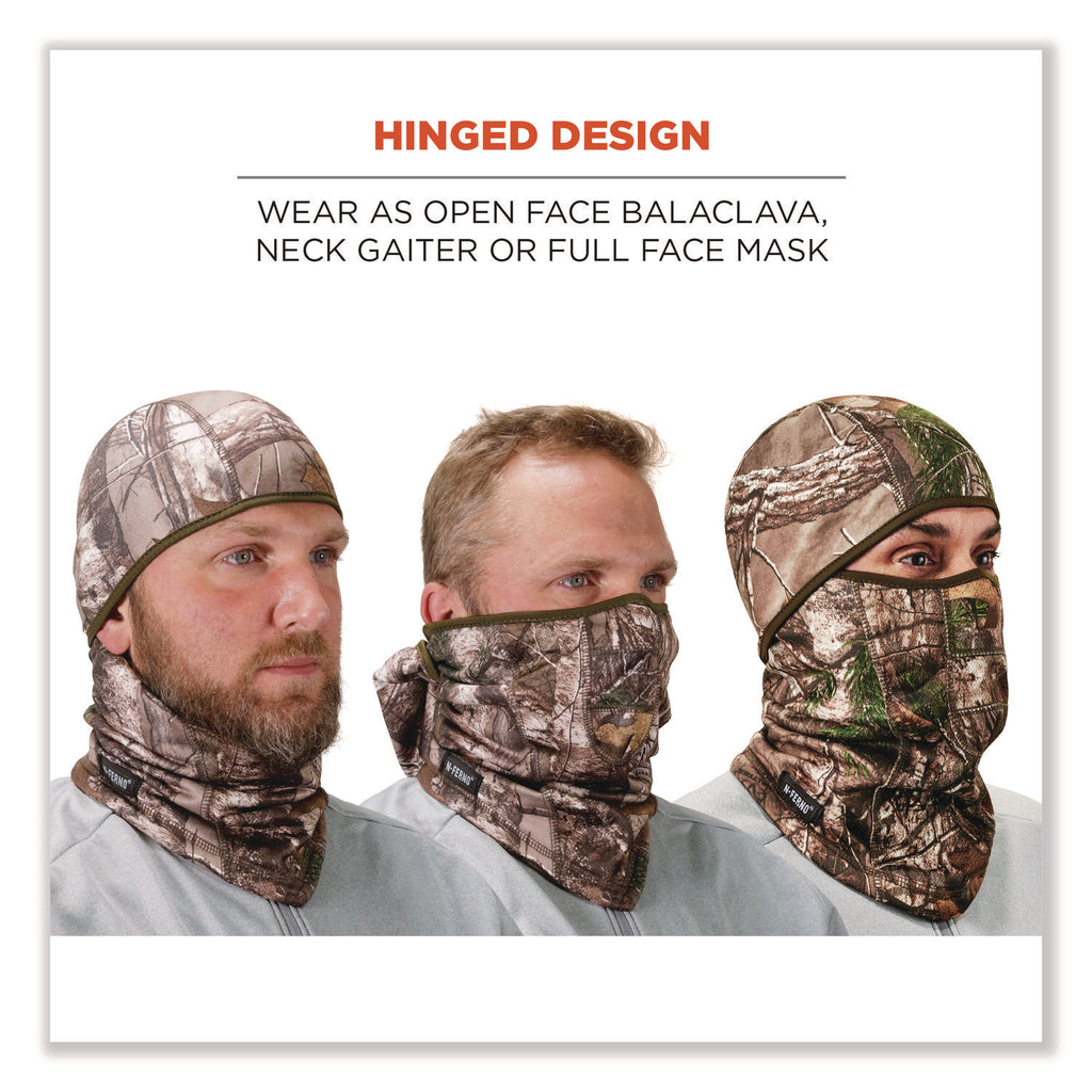 N-Ferno 6823 Hinged Balaclava Face Mask, Fleece, One Size Fits Most, Realtree Edge, Ships in 1-3 Business Days