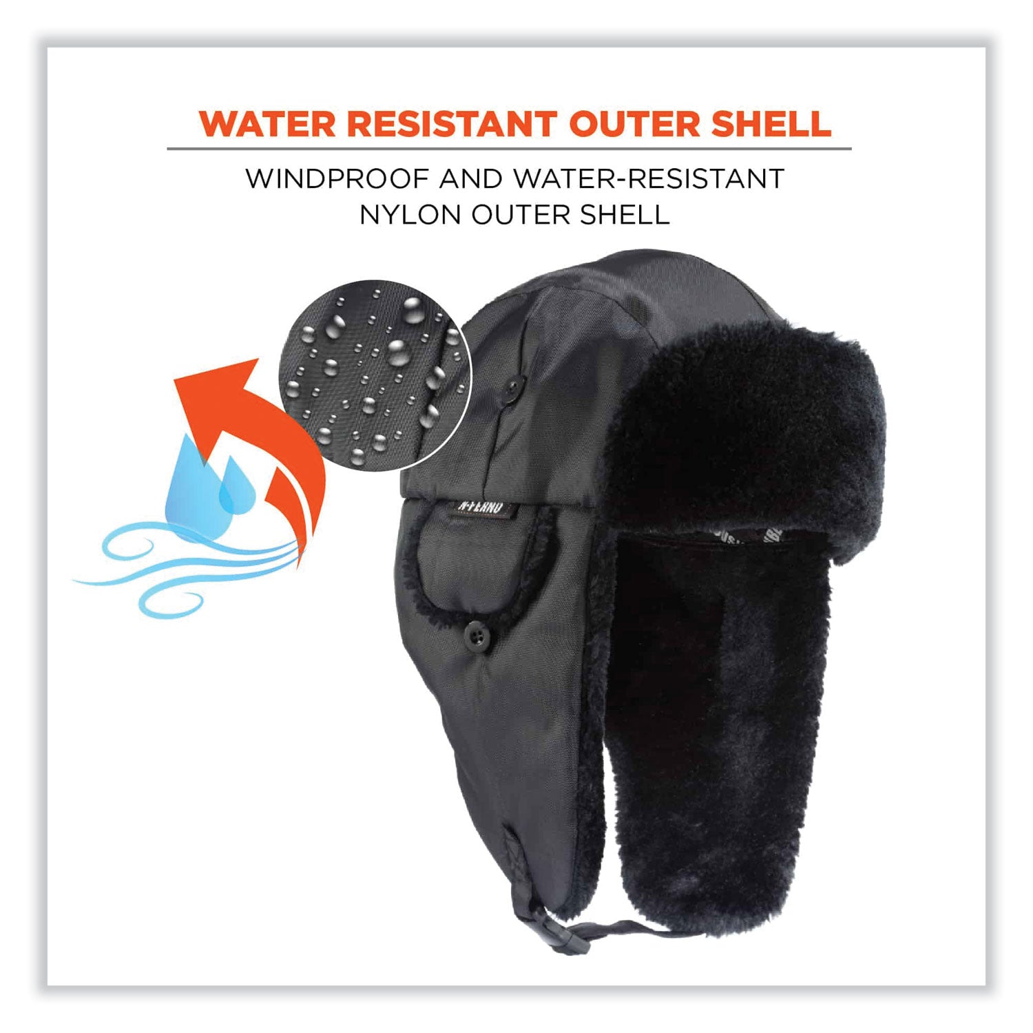 N-Ferno 6802 Classic Trapper Hat, X-Small, Black, Ships in 1-3 Business Days