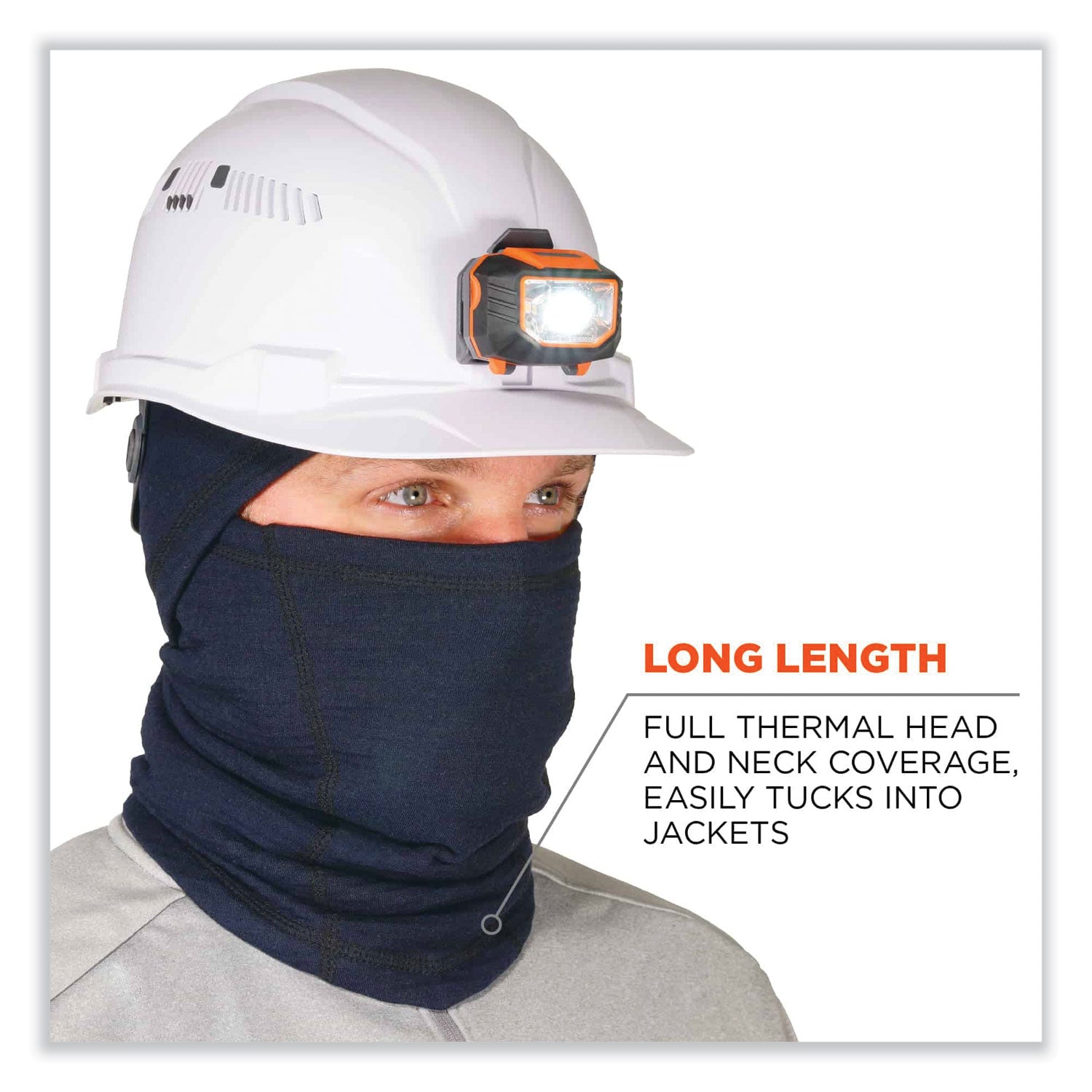 N-Ferno 6847 FR Dual Compliant Balaclava Face Mask, Polartec FR Power Grid Fleece, One Size, Navy, Ships in 1-3 Business Days