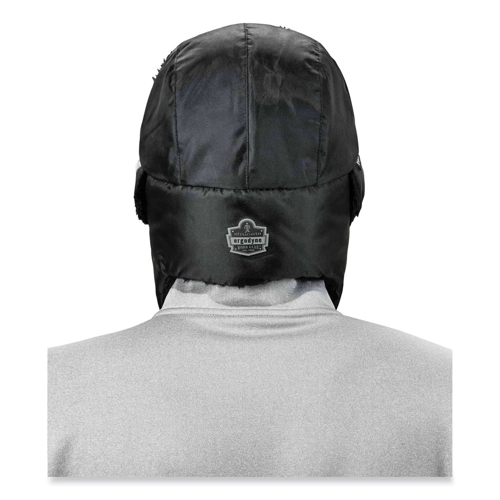 N-Ferno 6802Z Zippered Trapper Hat, Small/Medium, Black, Ships in 1-3 Business Days