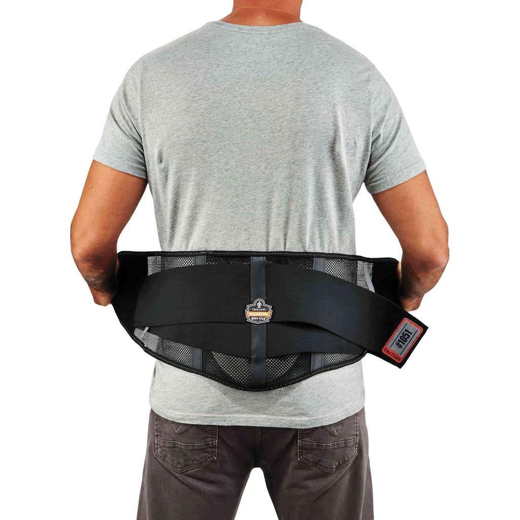 ProFlex 1051 Mesh Back Support, Medium, 30" to 34" Waist, Black, Ships in 1-3 Business Days