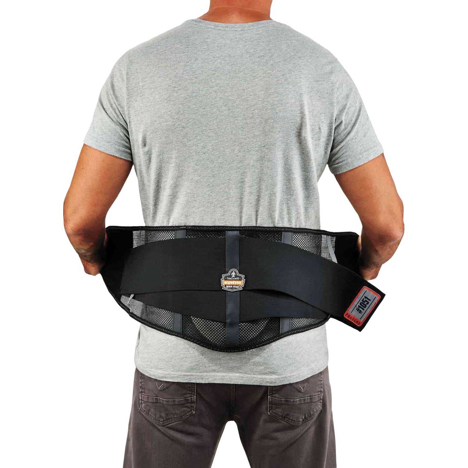 ProFlex 1051 Mesh Back Support, Medium, 30" to 34" Waist, Black, Ships in 1-3 Business Days
