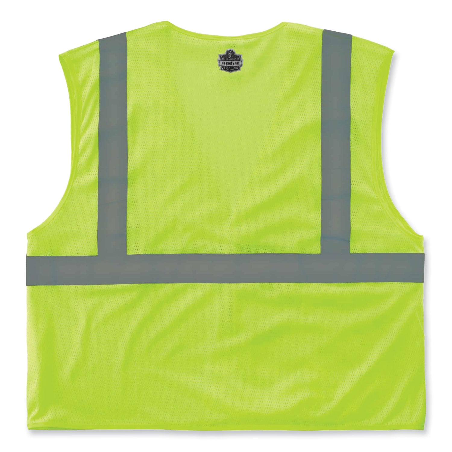 GloWear 8210HL Class 2 Economy Mesh Hook and Loop Vest, Polyester, 4X-Large/5X-Large, Lime, Ships in 1-3 Business Days