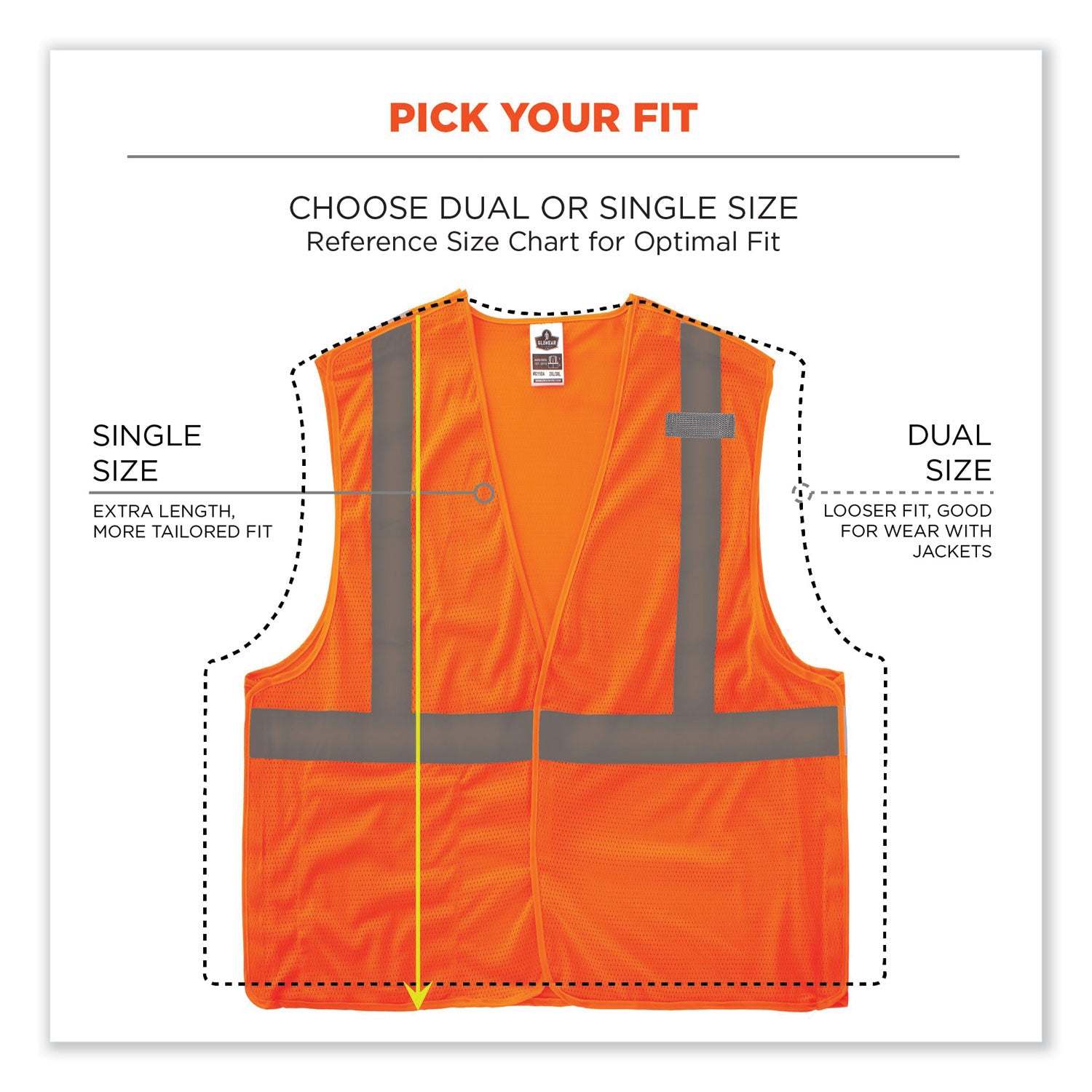 glowear-8215ba-class-2-economy-breakaway-mesh-vest-polyester-x-small-orange-ships-in-1-3-business-days_ego21061 - 7