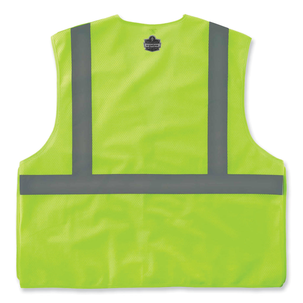 GloWear 8215BA Class 2 Economy Breakaway Mesh Vest, Polyester, X-Small, Lime, Ships in 1-3 Business Days