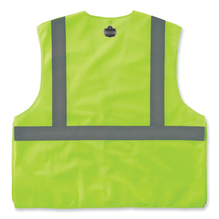 GloWear 8215BA Class 2 Economy Breakaway Mesh Vest, Polyester, X-Small, Lime, Ships in 1-3 Business Days