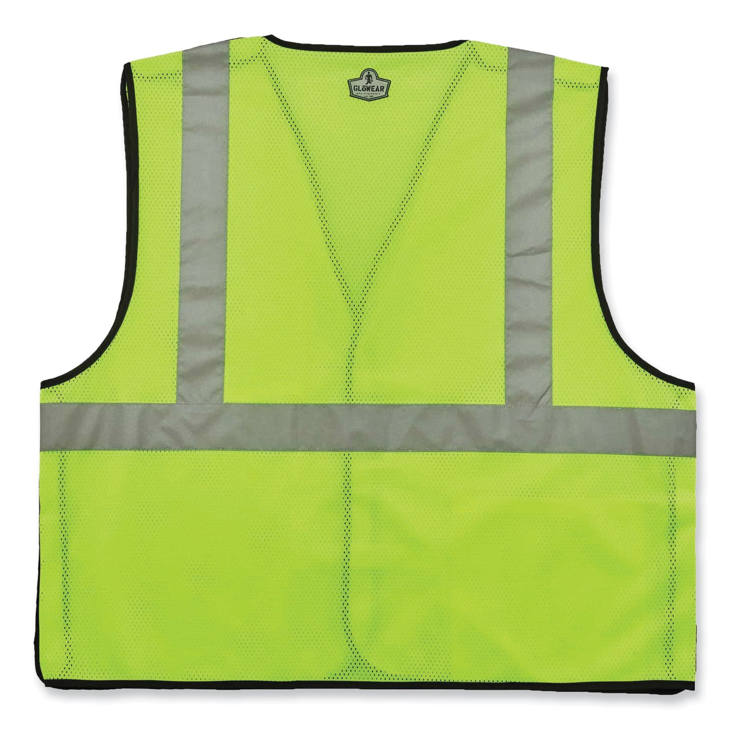 GloWear 8216BA Class 2 Breakaway Mesh ID Holder Vest, Polyester, Small/Medium, Lime, Ships in 1-3 Business Days