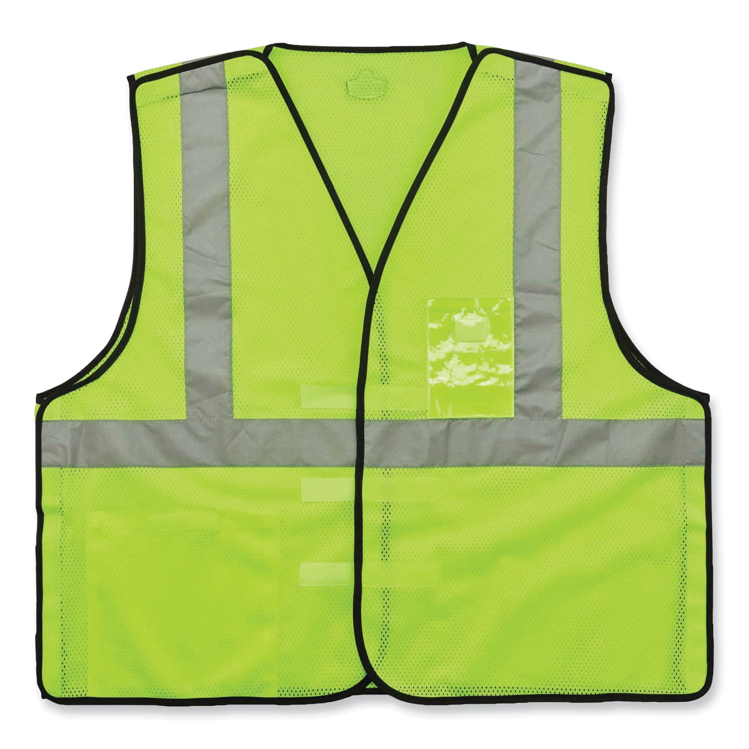 GloWear 8216BA Class 2 Breakaway Mesh ID Holder Vest, Polyester, 2X-Large/3X-Large, Lime, Ships in 1-3 Business Days