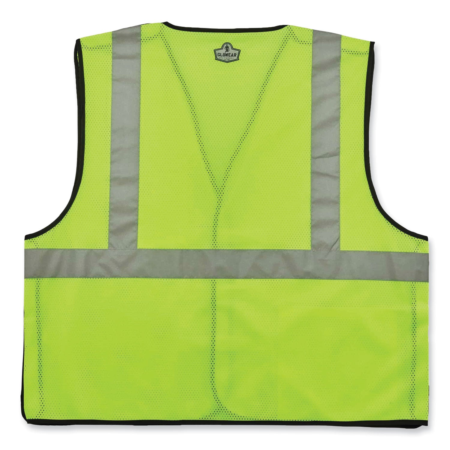 GloWear 8216BA Class 2 Breakaway Mesh ID Holder Vest, Polyester, 2X-Large/3X-Large, Lime, Ships in 1-3 Business Days