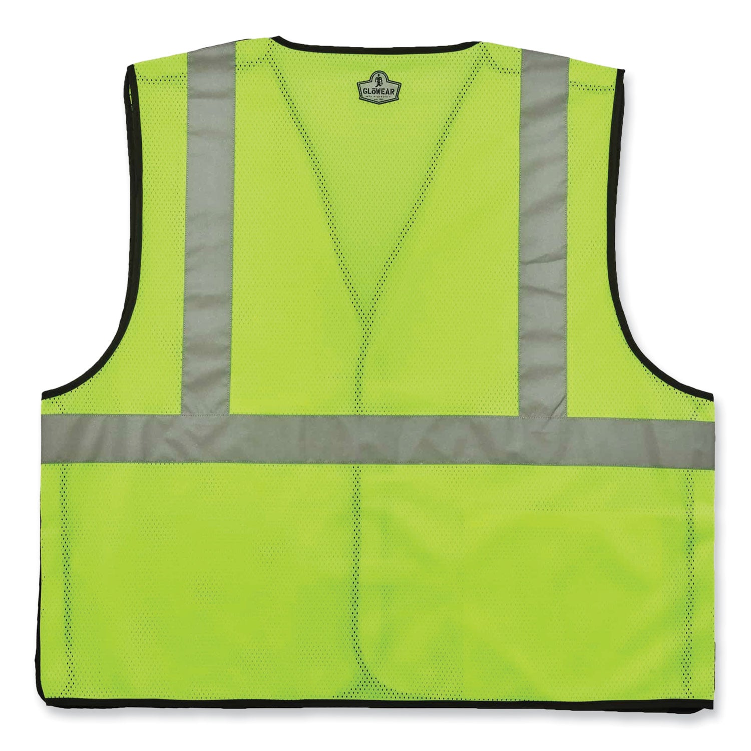 GloWear 8216BA Class 2 Breakaway Mesh ID Holder Vest, Polyester, 4X-Large/5X-Large, Lime, Ships in 1-3 Business Days
