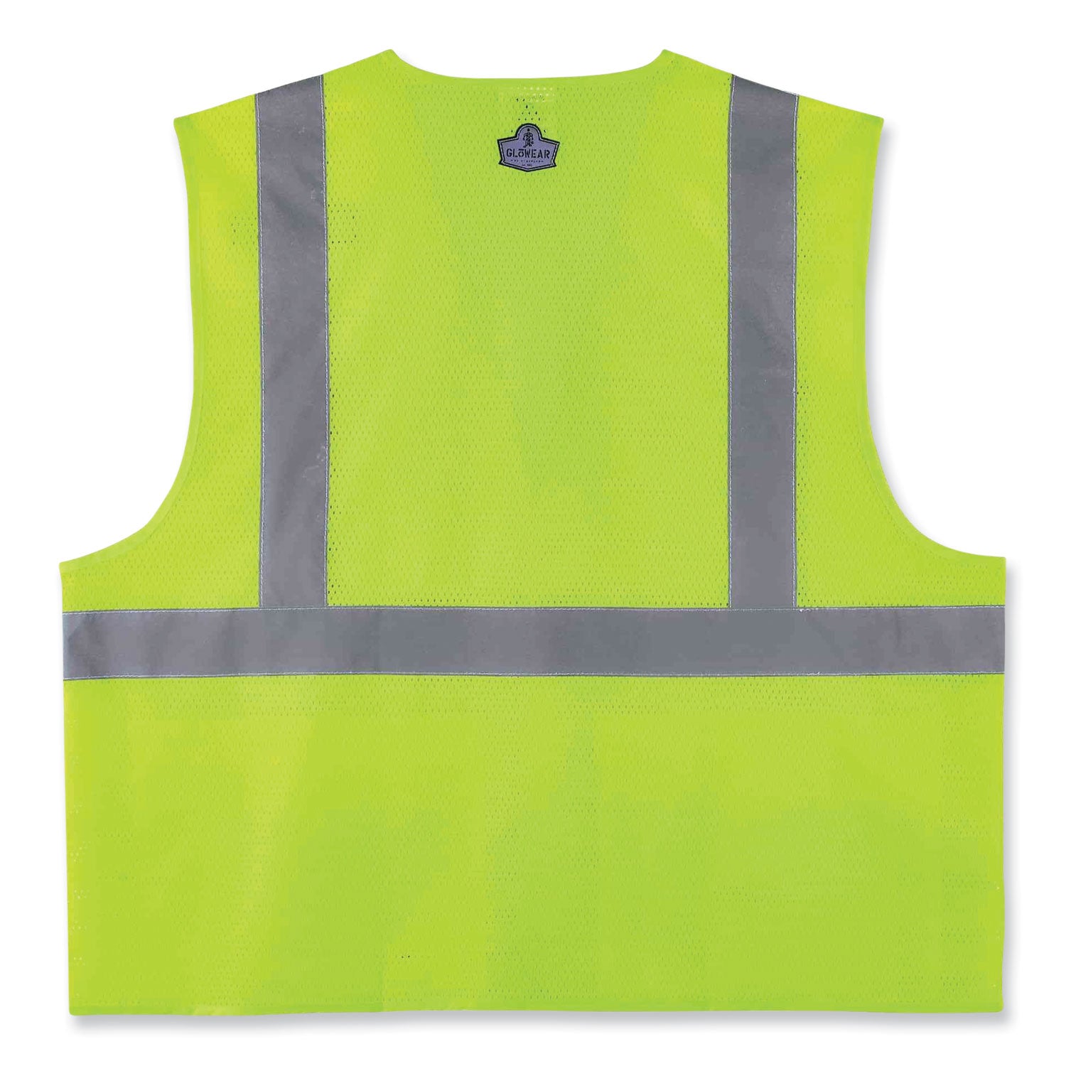 glowear-8220hl-class-2-standard-mesh-hook-and-loop-vest-polyester-4x-large-5x-large-lime-ships-in-1-3-business-days_ego21149 - 2