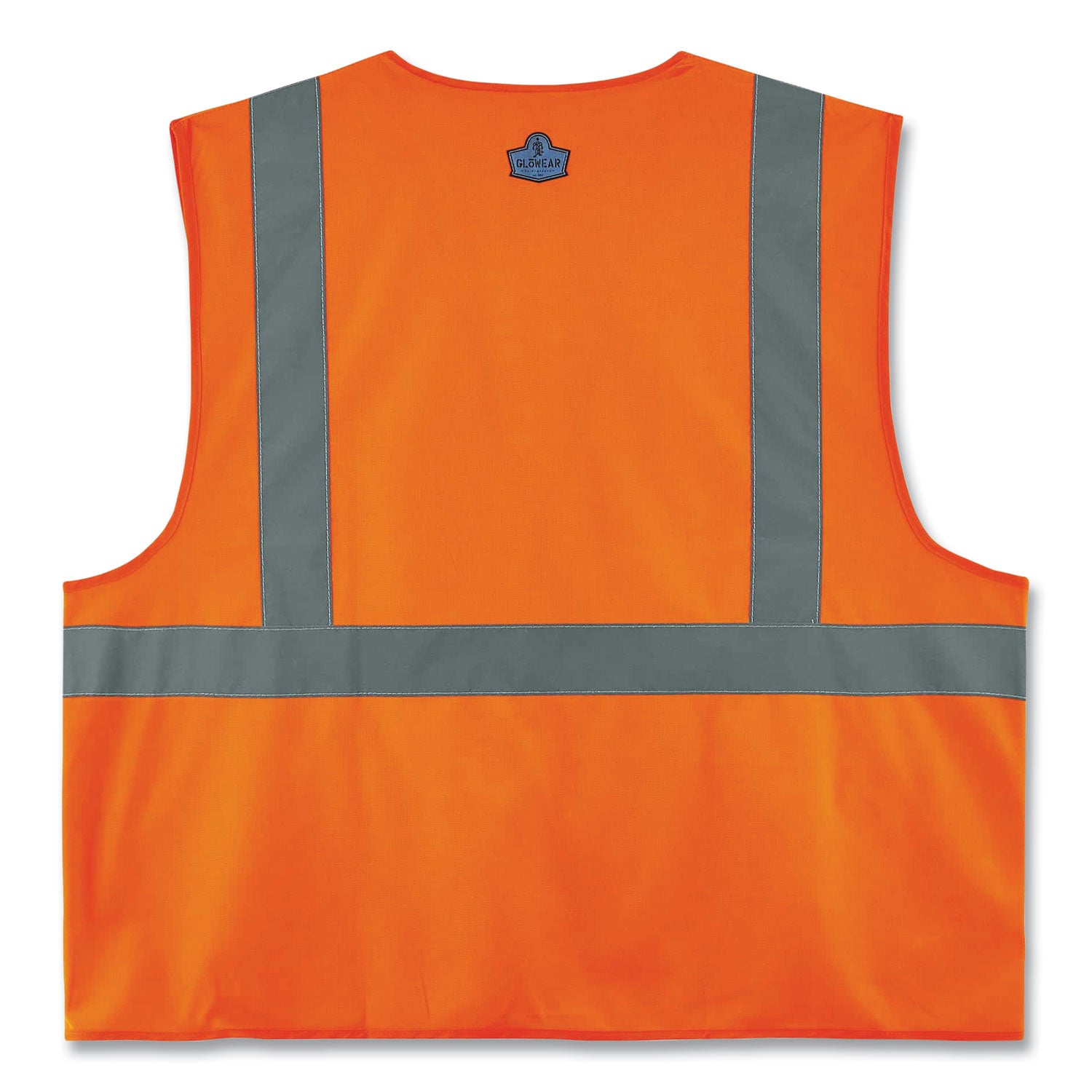 glowear-8225hl-class-2-standard-solid-hook-and-loop-vest-polyester-orange-2x-large-3x-large-ships-in-1-3-business-days_ego21177 - 2