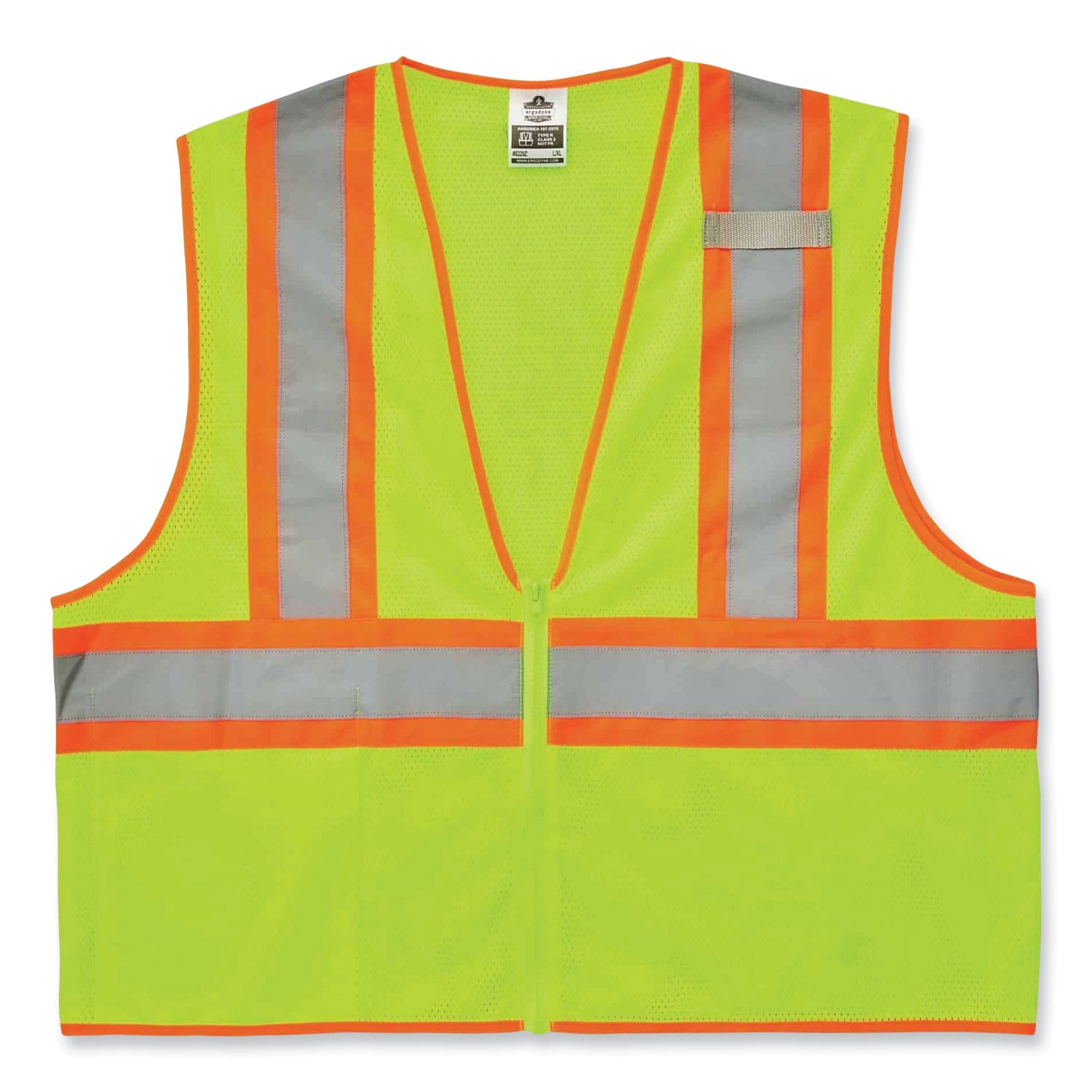 glowear-8229z-class-2-economy-two-tone-zipper-vest-polyester-4x-large-5x-large-lime-ships-in-1-3-business-days_ego21299 - 1