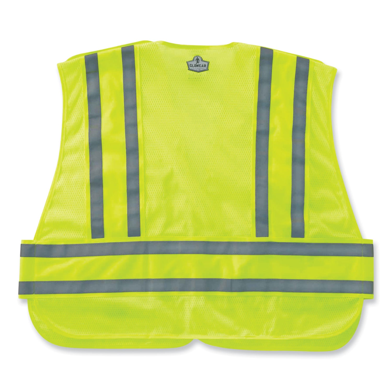 glowear-8244psv-class-2-expandable-public-safety-hook-and-loop-vest-polyester-med-large-lime-ships-in-1-3-business-days_ego21364 - 2