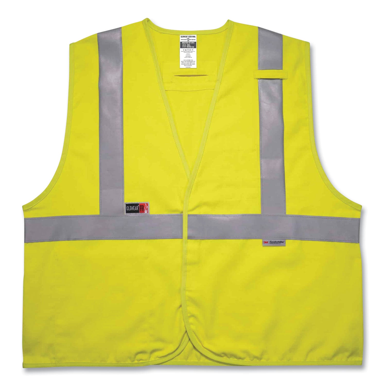 glowear-8261frhl-class-2-dual-compliant-fr-hook-and-loop-safety-vest-2x-large-3x-large-lime-ships-in-1-3-business-days_ego21467 - 1