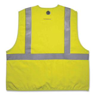 GloWear 8261FRHL Class 2 Dual Compliant FR Hook and Loop Safety Vest, 2X-Large/3X-Large, Lime, Ships in 1-3 Business Days