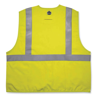 GloWear 8261FRHL Class 2 Dual Compliant FR Hook and Loop Safety Vest, 4X-Large/5X-Large, Lime, Ships in 1-3 Business Days