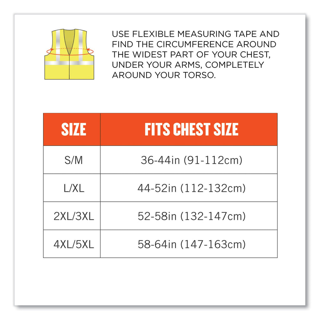 GloWear 8261FRHL Class 2 Dual Compliant FR Hook and Loop Safety Vest, 4X-Large/5X-Large, Lime, Ships in 1-3 Business Days
