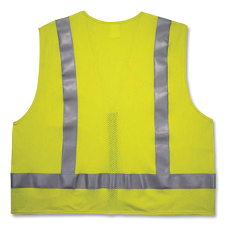 GloWear 8262FRZ Class 2 FR Surveyor Zipper Vest, Tencel/Modacrylic/Para-aramid/Kevlar, S/M, Lime, Ships in 1-3 Business Days