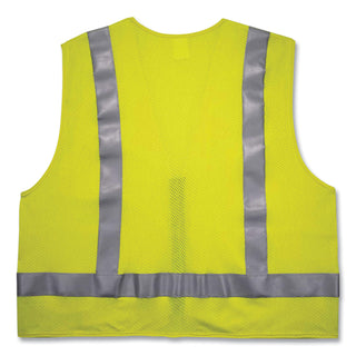 GloWear 8262FRZ Class 2 FR Surveyor Zipper Vest, Tencel/Modacrylic/Para-aramid/Kevlar, L/XL, Lime, Ships in 1-3 Business Days