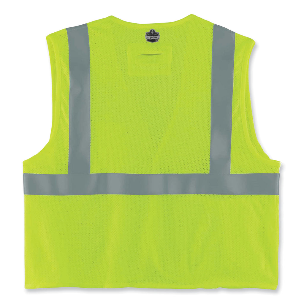 GloWear 8260FRHL Class 2 FR Safety Hook and Loop Vest, Modacrylic/Kevlar, Small/Medium, Lime, Ships in 1-3 Business Days