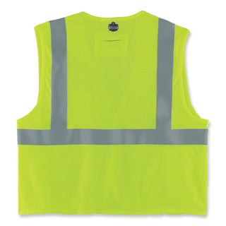 GloWear 8260FRHL Class 2 FR Safety Hook and Loop Vest, Modacrylic/Kevlar, Small/Medium, Lime, Ships in 1-3 Business Days