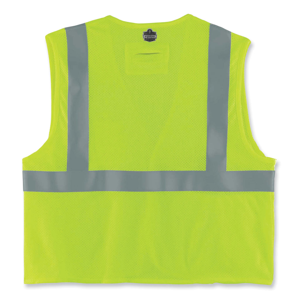 GloWear 8260FRHL Class 2 FR Safety Hook and Loop Vest, Modacrylic/Kevlar, Large/X-Large, Lime, Ships in 1-3 Business Days