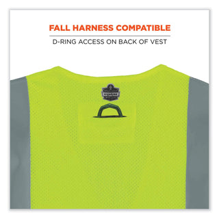 GloWear 8260FRHL Class 2 FR Safety Hook and Loop Vest, Modacrylic/Kevlar, Large/X-Large, Lime, Ships in 1-3 Business Days