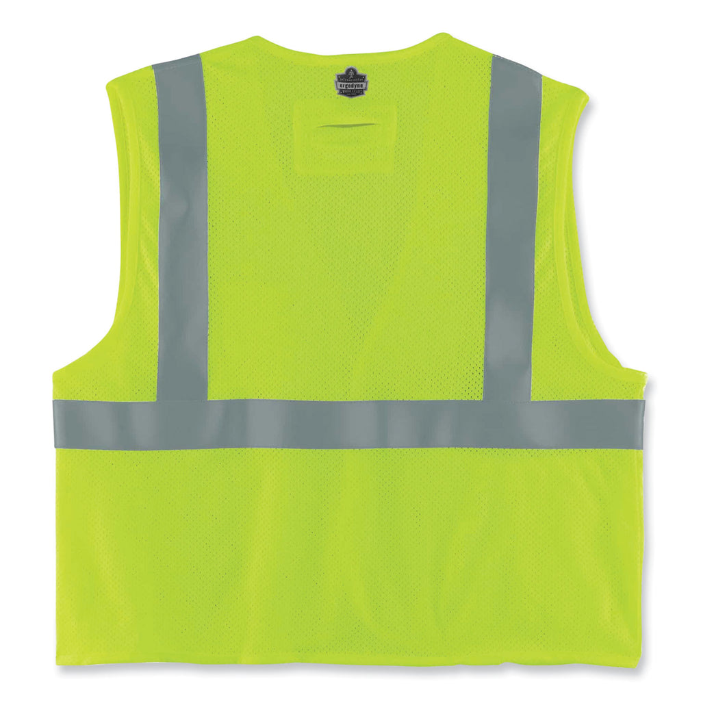 GloWear 8260FRHL Class 2 FR Safety Hook and Loop Vest, Modacrylic/Kevlar, 4X-Large/5X-Large, Lime, Ships in 1-3 Business Days