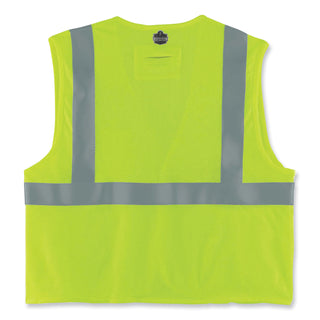 GloWear 8260FRHL Class 2 FR Safety Hook and Loop Vest, Modacrylic/Kevlar, 4X-Large/5X-Large, Lime, Ships in 1-3 Business Days
