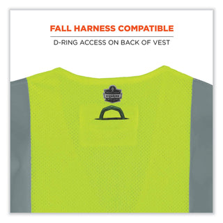 GloWear 8260FRHL Class 2 FR Safety Hook and Loop Vest, Modacrylic/Kevlar, 4X-Large/5X-Large, Lime, Ships in 1-3 Business Days
