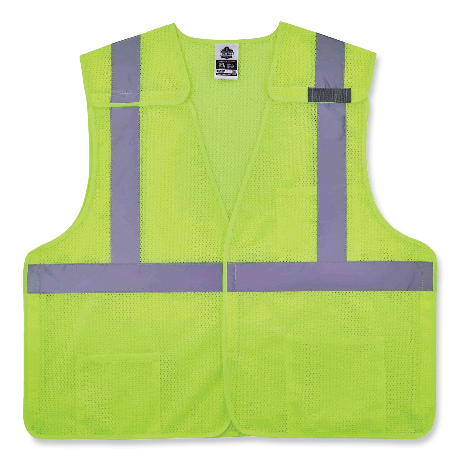 glowear-8217ba-class-2-breakaway-mesh-vest-polyester-small-medium-lime-ships-in-1-3-business-days_ego21523 - 1