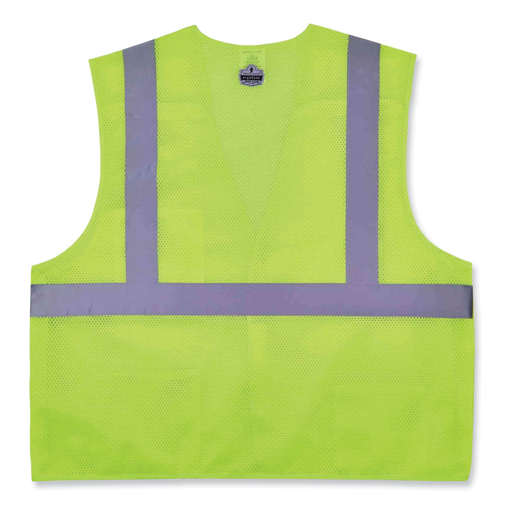 GloWear 8217BA Class 2 Breakaway Mesh Vest, Polyester, Small/Medium, Lime, Ships in 1-3 Business Days