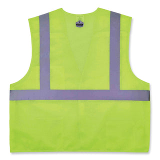 GloWear 8217BA Class 2 Breakaway Mesh Vest, Polyester, Small/Medium, Lime, Ships in 1-3 Business Days