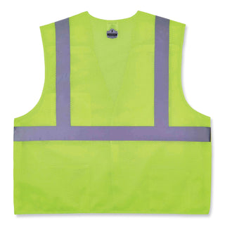 GloWear 8217BA Class 2 Breakaway Mesh Vest, Polyester, Large/X-Large, Lime, Ships in 1-3 Business Days