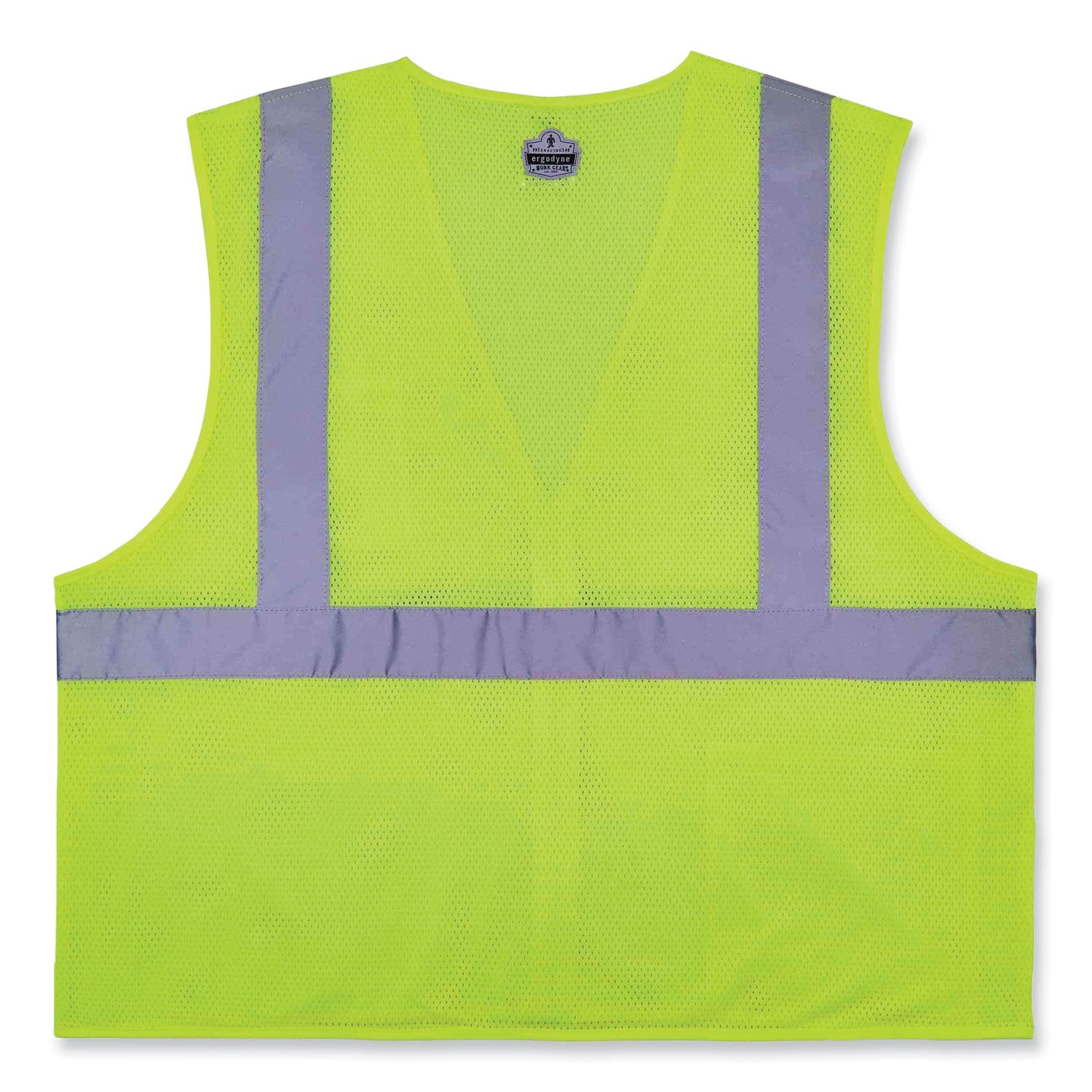 glowear-8256z-class-2-self-extinguishing-zipper-vest-polyester-4x-large-5x-large-lime-ships-in-1-3-business-days_ego21579 - 2