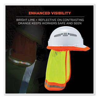 glowear-8005-hi-vis-hard-hat-neck-shade-20-x-125-lime-ships-in-1-3-business-days_ego29053 - 3