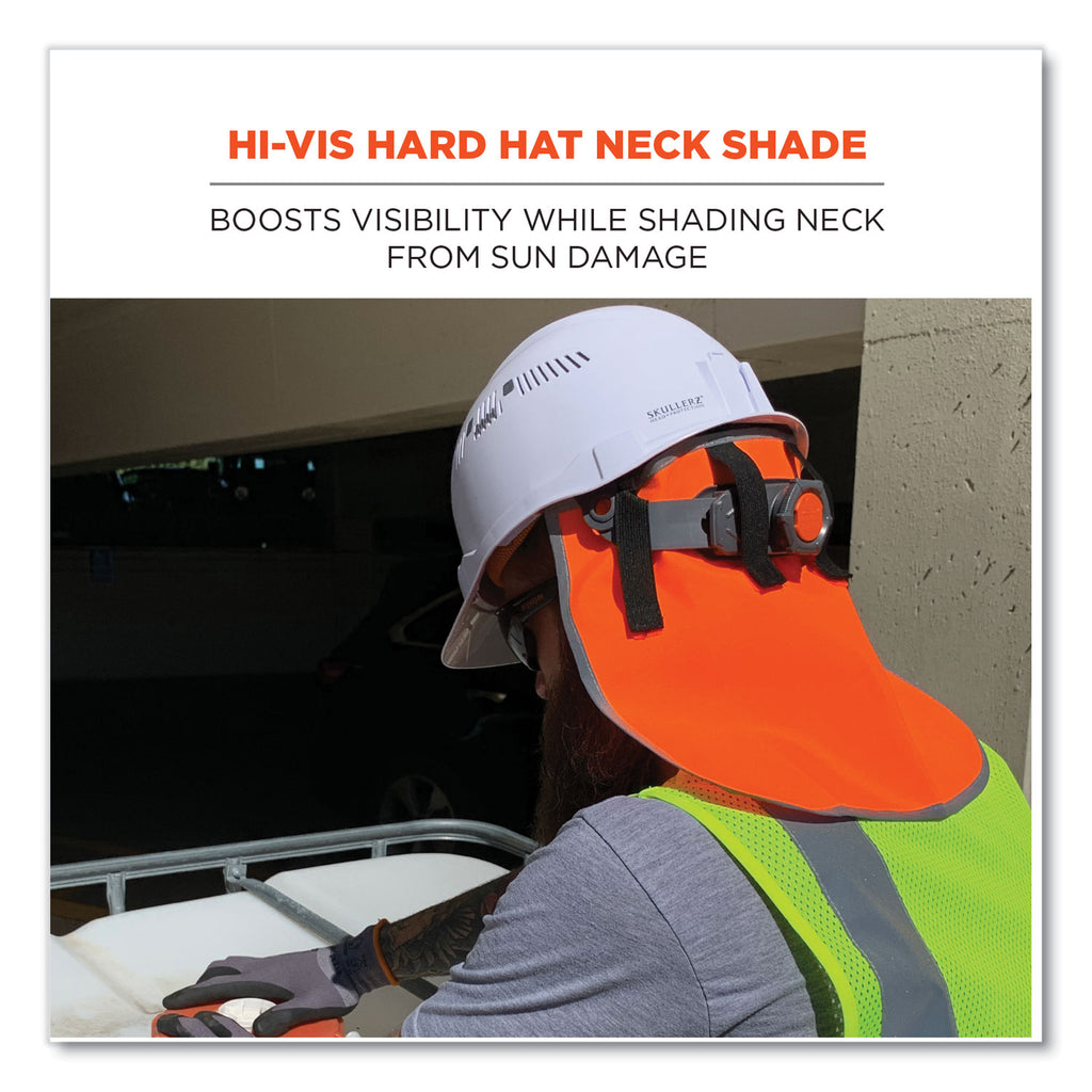 glowear-8006-hi-vis-hard-hat-neck-shade-1225-x-105-orange-ships-in-1-3-business-days_ego29061 - 2