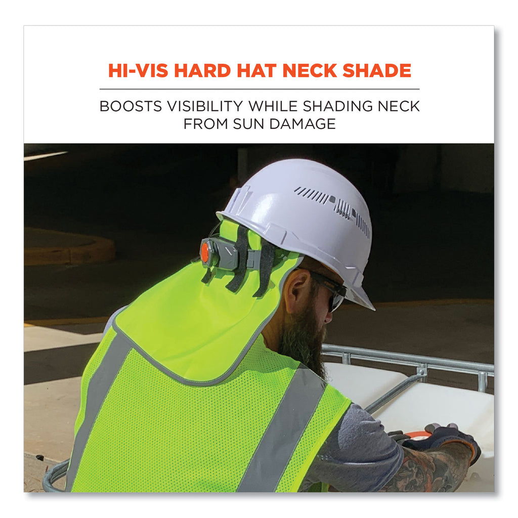 glowear-8006-hi-vis-hard-hat-neck-shade-1225-x-105-lime-ships-in-1-3-business-days_ego29063 - 2