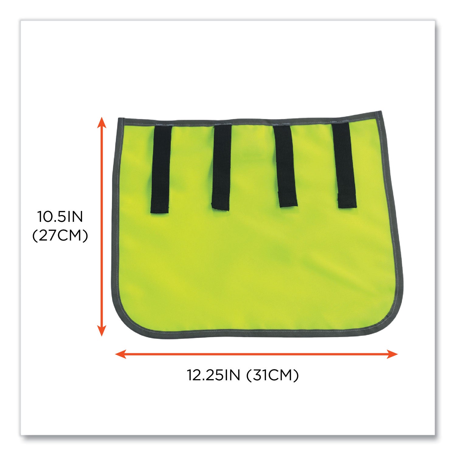 GloWear 8006 Hi-Vis Hard Hat Neck Shade, 12.25 x 10.5, Lime, Ships in 1-3 Business Days