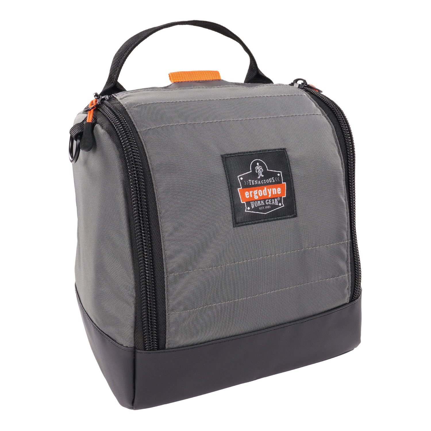 arsenal-5185-full-respirator-bag-with-zipper-magnetic-closure-55-x-95-x-95-gray-ships-in-1-3-business-days_ego13185 - 1