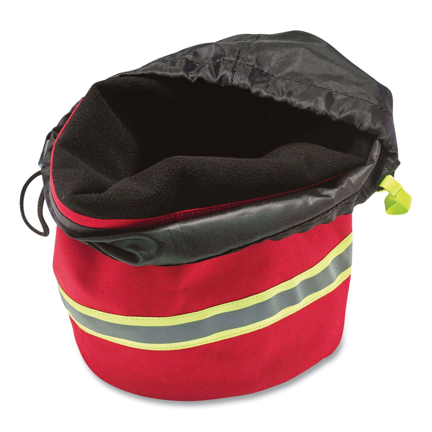 Arsenal 5080L Fleece-Lined SCBA Mask Bag with Drawstring Closure, 8.5 x 8.5 x 14, Red, Ships in 1-3 Business Days